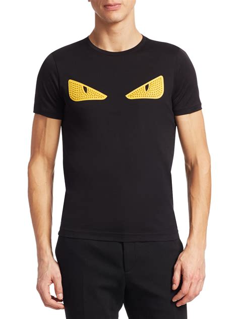 fendi cat eyes shirt|Fendi eyes tshirt.